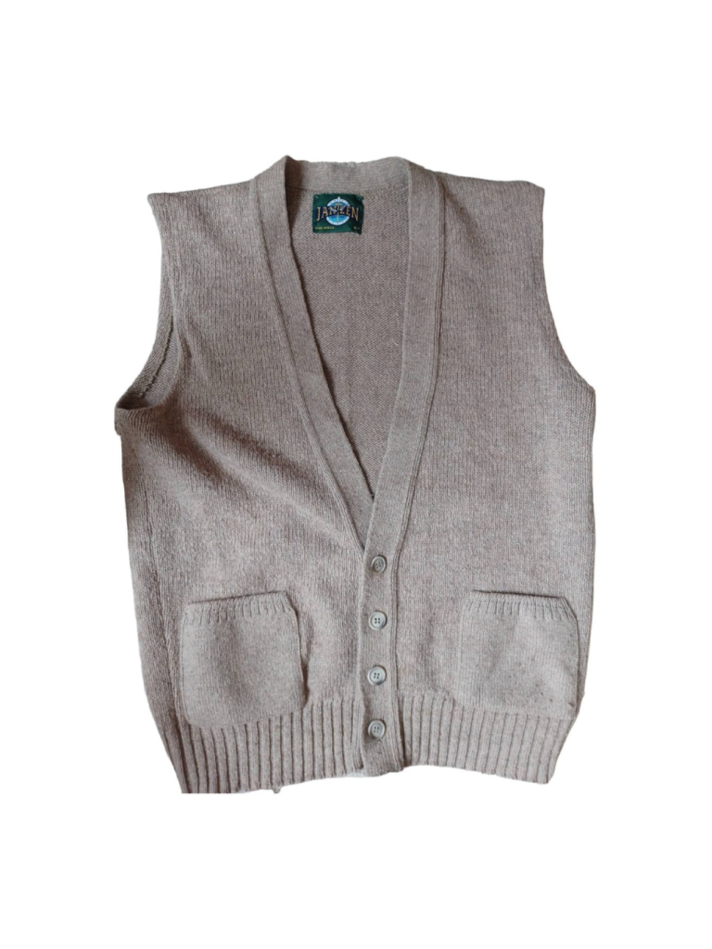 Vintage Jantzen USA wool vest M button down